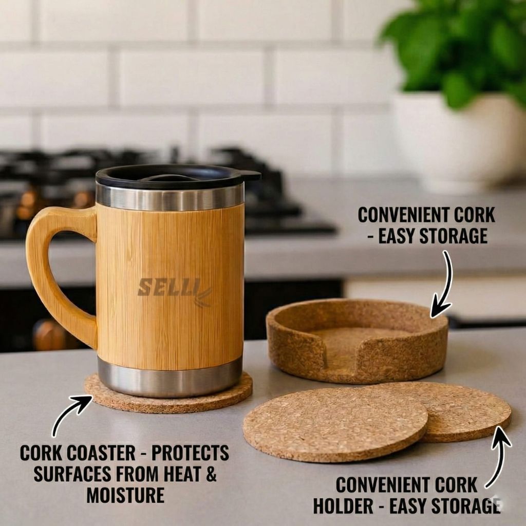 Cork Tea Coaster Set