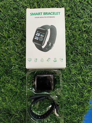Smart Watch for Men, Women, Boys, Girls, Kids – Single Touch Interface, Water Resistant, Workout Modes Quick Charge Sports Smartwatch Black
