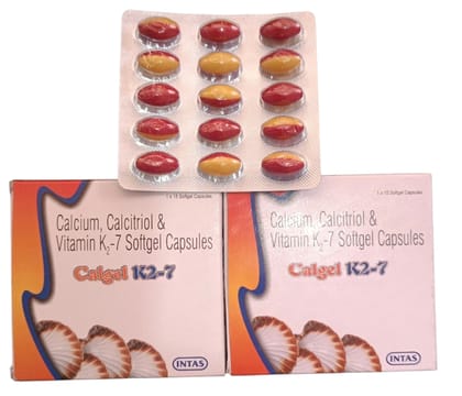 Intas Calgel K2-7 Softgel Capsules (1x15 Count)(Pack of 2)