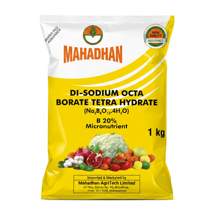 Mahadhan Di-Sodium Octa Borate Tetra Hydrate B 20% Micronutrient Fertiliser