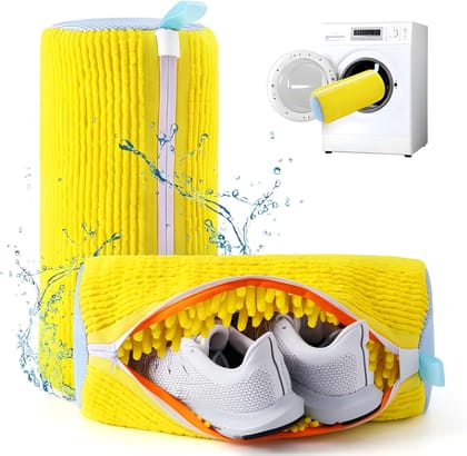 Shoe Washing Machine Bag for All Shoe Types – Reusable Shoe Cleaning Laundry Bag for Washer & Dryer, Protective Mesh Shoe Wash Bag for All Shoe Sizes