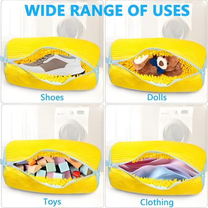 Shoe Washing Machine Bag for All Shoe Types – Reusable Shoe Cleaning Laundry Bag for Washer & Dryer, Protective Mesh Shoe Wash Bag for All Shoe Sizes