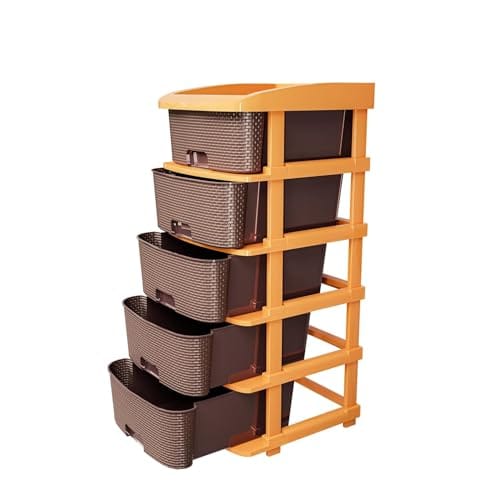 TEX-RO Plastic Modular Drawer Organizer Plastic Drawer Storage Chest Of Drawers Rack Drawer Organizer Storage