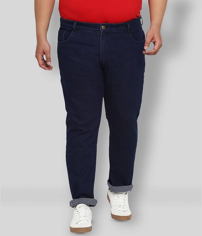 Urbano Plus - Blue Cotton Blend Regular Fit Men's Jeans ( Pack of 1 )