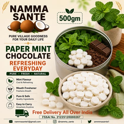 Paper Mint Chocolate, Mint Candy, Peppermint Tablet, Mouth Freshener Mint, Cooling Mint Chocolate 500gm