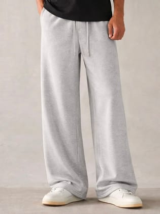 Men's Relaxed Baggy Fit Sweatpants in Light Grey