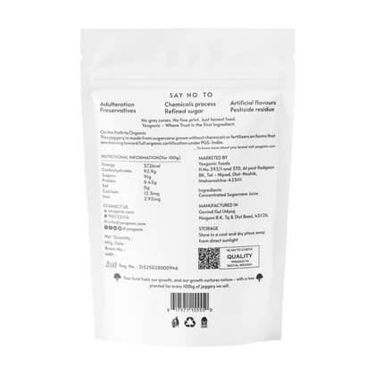 Yesganic Natural Jaggery Powder Pure, Hygienic, Lab-Tested & Chemical-Free (450 g)