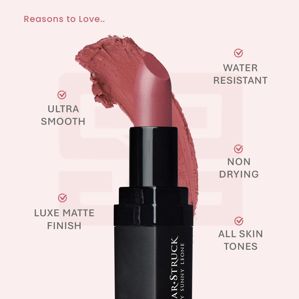 STARSTRUCK BY SUNNY LEONE Luxe Matte Lipstick | Richly Pigmented Luxe Matte Lipstick