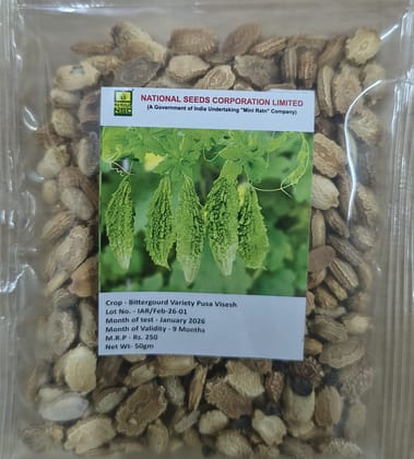 NSC Bitter gourd Pusa Vishesh Seed, 50gm 