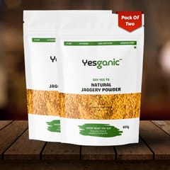 Yesganic Natural Jaggery Powder Pure, Hygienic, Lab-Tested & Chemical-Free (450 g)
