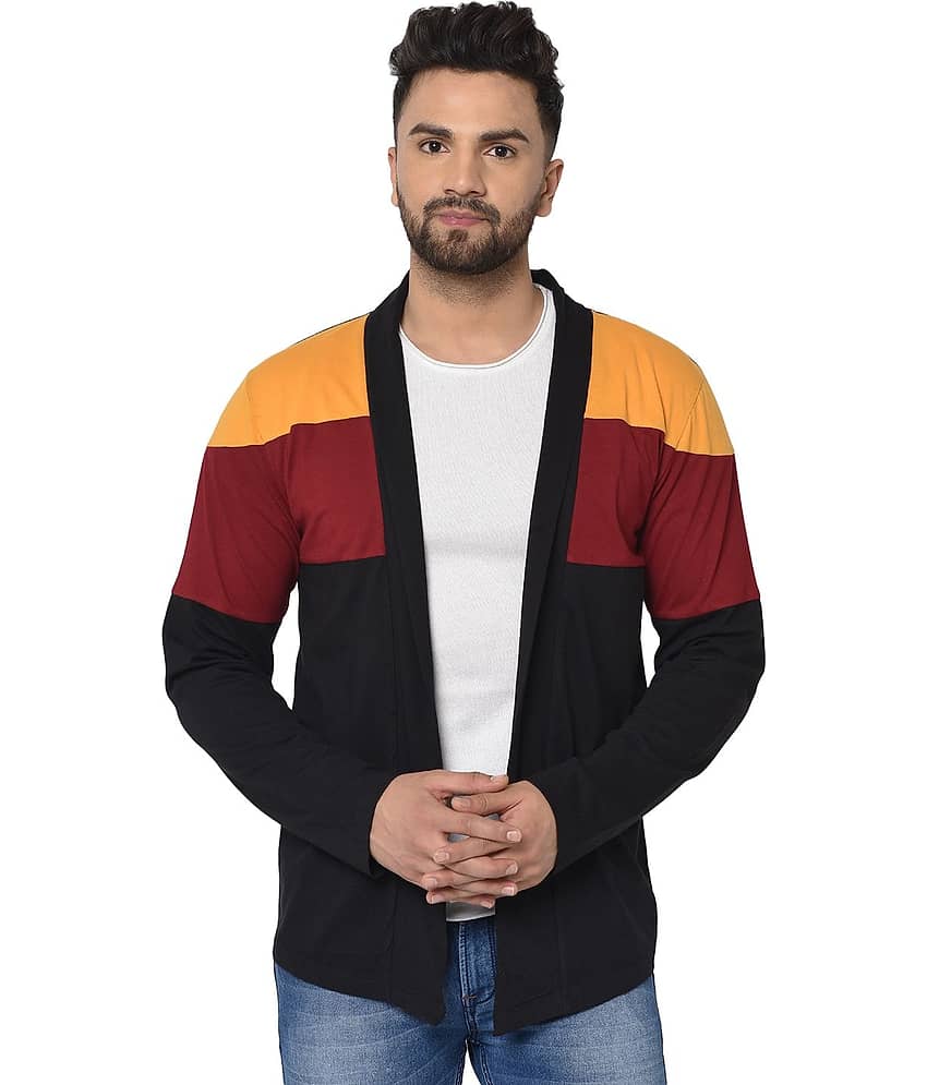 Glito - Multicolor Cotton Blend Men's Cardigan Sweater ( Pack of 1 )