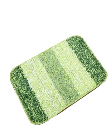 Green Stripe Microfiber Bath Mat Green Stripe Microfiber Bath Mat