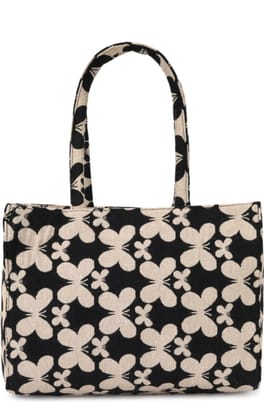 Butterfly Print Canvas Tote Bag, Small