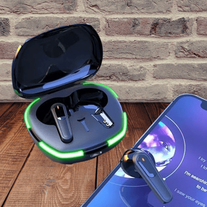 Smart TWS Earbuds for Gaming & Music | RGB Case | Touch Sensor Earphones LED Gaming Wireless Earbuds | Low Latency Bluetooth Earphones with Charging Case