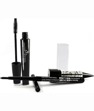 Adbeni Mascara, Kajal & Eyeliner -Combo of 3
