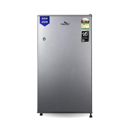 INDcool 100L Compact Mini Bar Refrigerator with Freezer, Direct Cool Single Door Fridge for Bedroom, Hostel & Office, Energy Efficient Design, Brushed Steel Finish, 2026 Model IDC100SDC1
