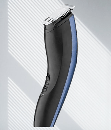  AT-1210 Professional Rechargeable Hair & Beard Trimmer for Men | Cordless Grooming Kit with 4 Guide Combs, Cleaning Brush & Oil Bottle | Blue