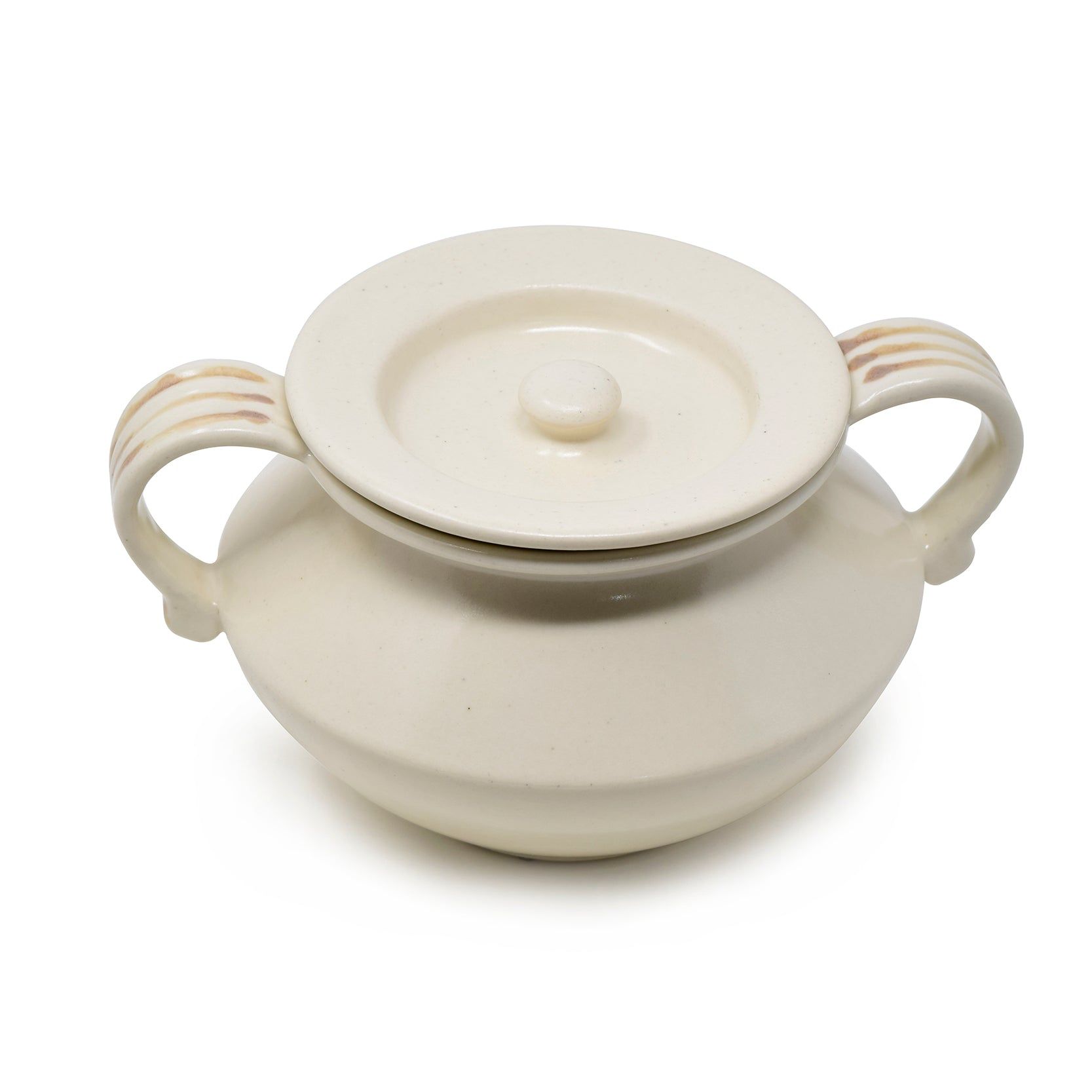 1.2 Litres Classic Indian Haandi with Handles-Matt White