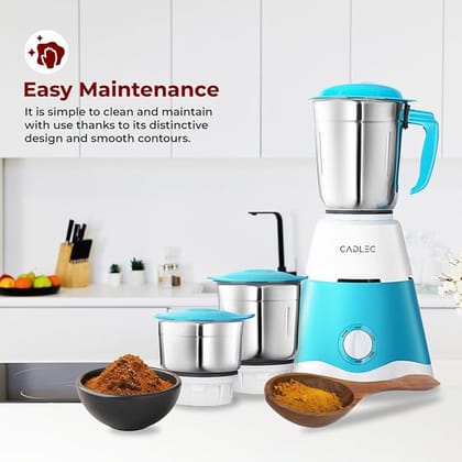 Cadlec Jarsphere 4 Jar 750 Watt Mixer Grinder | High-Power Juicer, Blender & Mixer | 2-Year Warranty