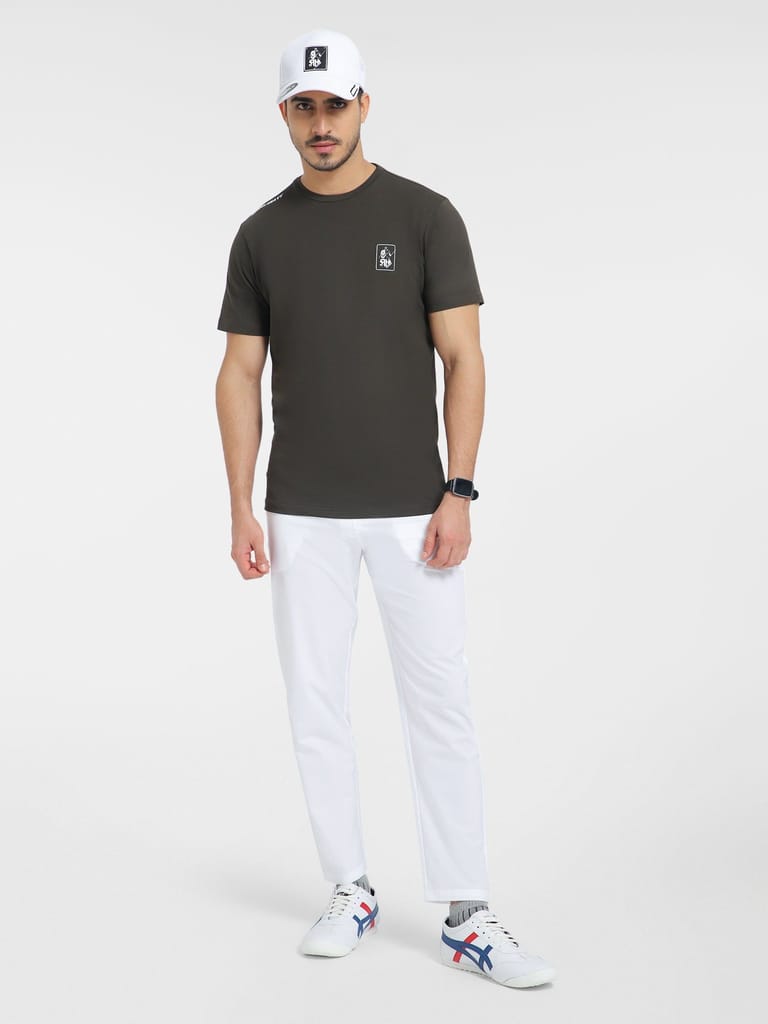 AH olive Round Neck (Cotton)