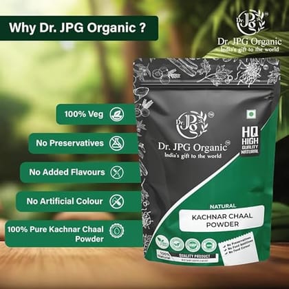Dr JPG Organic Herbals  Kachnar Chaal Powder | Bauhinia Variegate | 200g | SO & GMP Certiffied.(Pack Of 1)