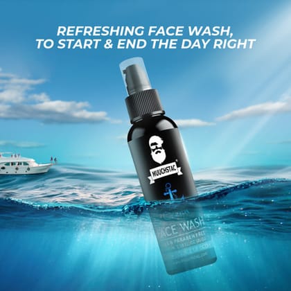 Muuchstac Ocean Face Wash for Men, SLS & Paraben Free, 100 ml (Pack of 3)