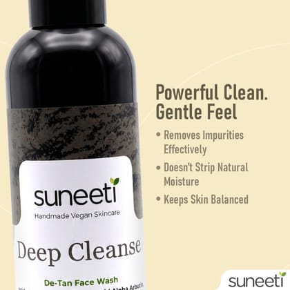 De Tan Facewash - Fresh, Clean & Oil-Free Skin in 1 Wash
