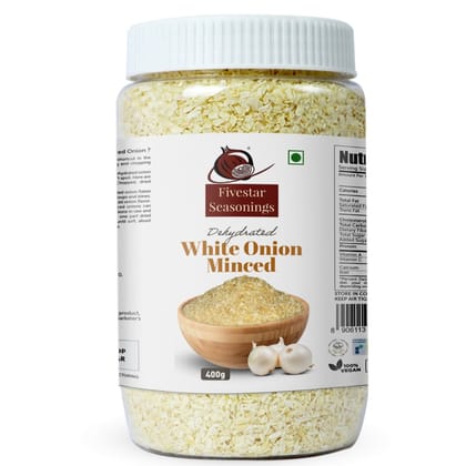 Fivestar Seasoning Dried White Onion Granules 600g, 100% Natural, No Preservatives, Rich in Iron, Easy to Cook, 0% Trans-Fat 