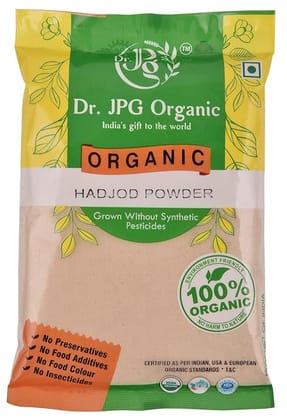 Dr. JPG Organic Herbals Hadjod Powder For Joint & Bone -200g / veld Grape/INDIA ORGANIC Certified.(pack of 2)