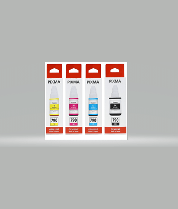 ID CARTRIDGE GI 790 Multicolor Color and Black Cartridge for GI 790 INK Cartridge Pack Of 4 For Use Pixma G1000, G2000, G3000 Printers