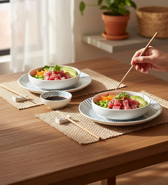 Table & Tale Fine Porcelain Bowl in Elegant Blue| Crafted in Sri Lanka | Scratch Resistant | Perfect for High-End Dining | Used for Soups, Salads, Snacks, Nuts | Microwave & Dishwasher Safe