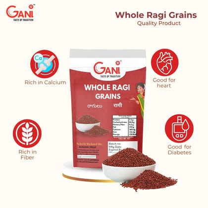 Gani Whole Ragi Grains - Finger Millet - 1kg
