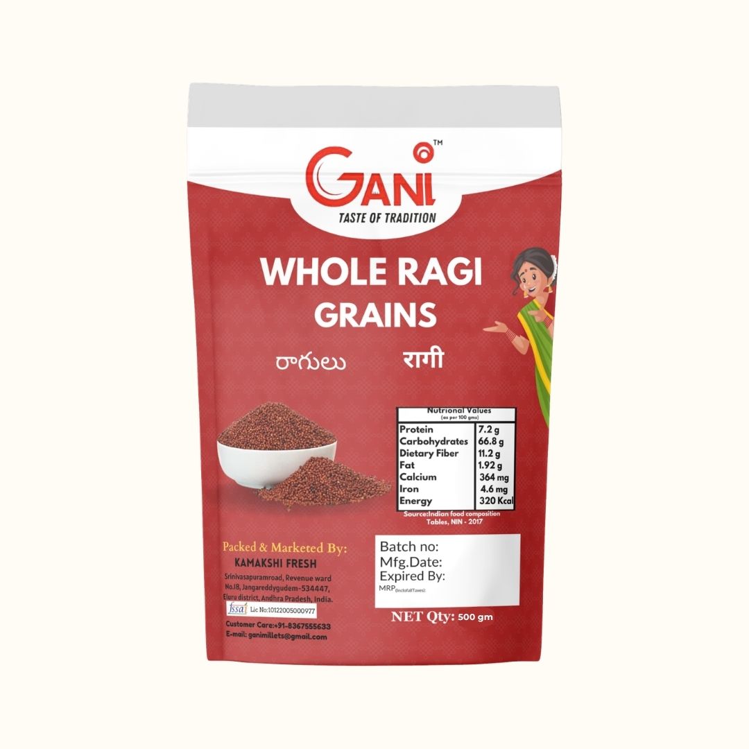 Gani Whole Ragi Grains - Finger Millet - 1kg