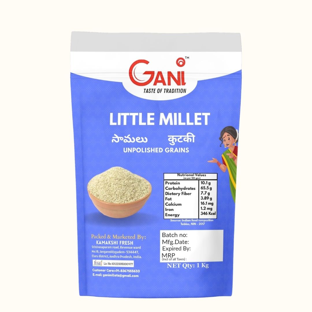 Gani Little Millet Unpolished Grains - 1 kg