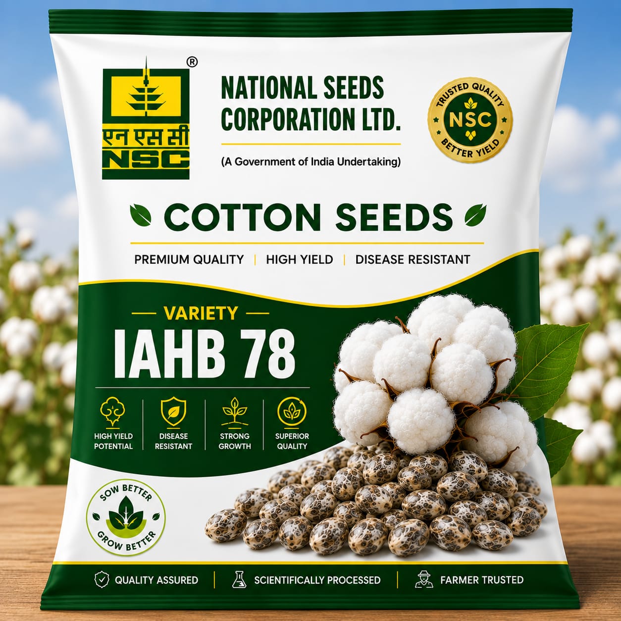 NSC IAHB 78 COTTON SEEDS 