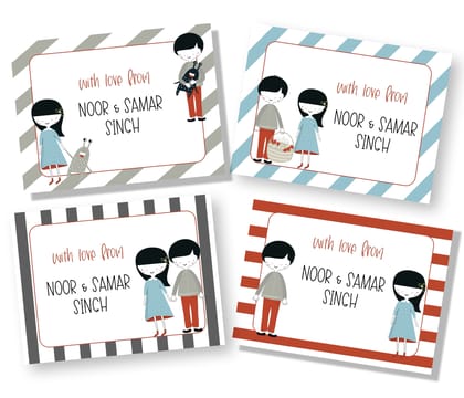 Gift Cards - Siblings-4" x 3" - 16 cards