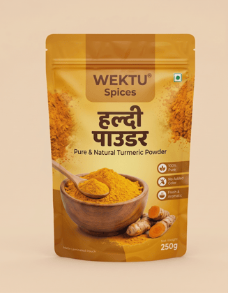 WEKTU Haldi Powder | Pure Turmeric Powder | Natural & Fresh Kitchen Spice WEKTU Haldi Powder | Pure Turmeric Powder | Natural & Fresh Kitchen Spice