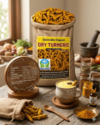 Deshvally Organic Dry Turmeric