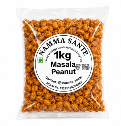 Masala Peanut, Spicy Peanut, Fried Groundnut, Coated Peanut, Masala Shenga 1kg