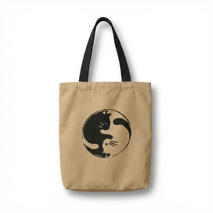 Reversible Tote Bag (2 in 1) with Zip Pocket