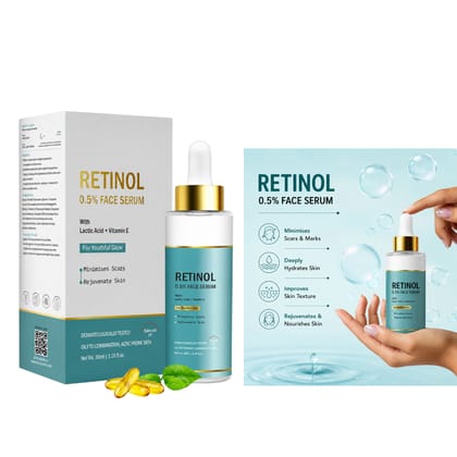 Hydrating Anti Wrinkle Serum for Fine Lines, Dark Spots & Skin Texture | For all skin types Advanced Natural Retinol Anti Aging Serum 30ml Pack of 1