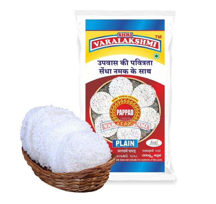 Shri Varalakshmi Plain Tapioca Pappad with Sendha Namak