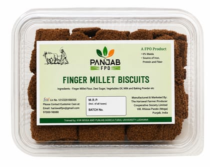 Panjab FPO Finger Millet Biscuits (Ragi Cookies)