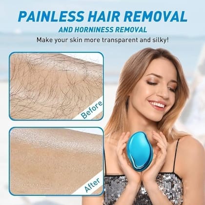 Crystal Hair Remover For Women And Men Stone Smooth Skin Crystal Painless Hair Removal Stone,1 Count