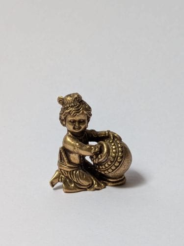 Miniature Brass Bal Krishna 