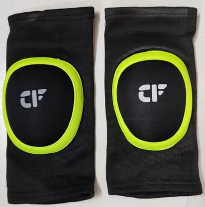 CF Champs Fighter VENOM Knee Guard, PADDED ROUND, 1 PAIR, MEDIUM, YOUTH SIZE.
