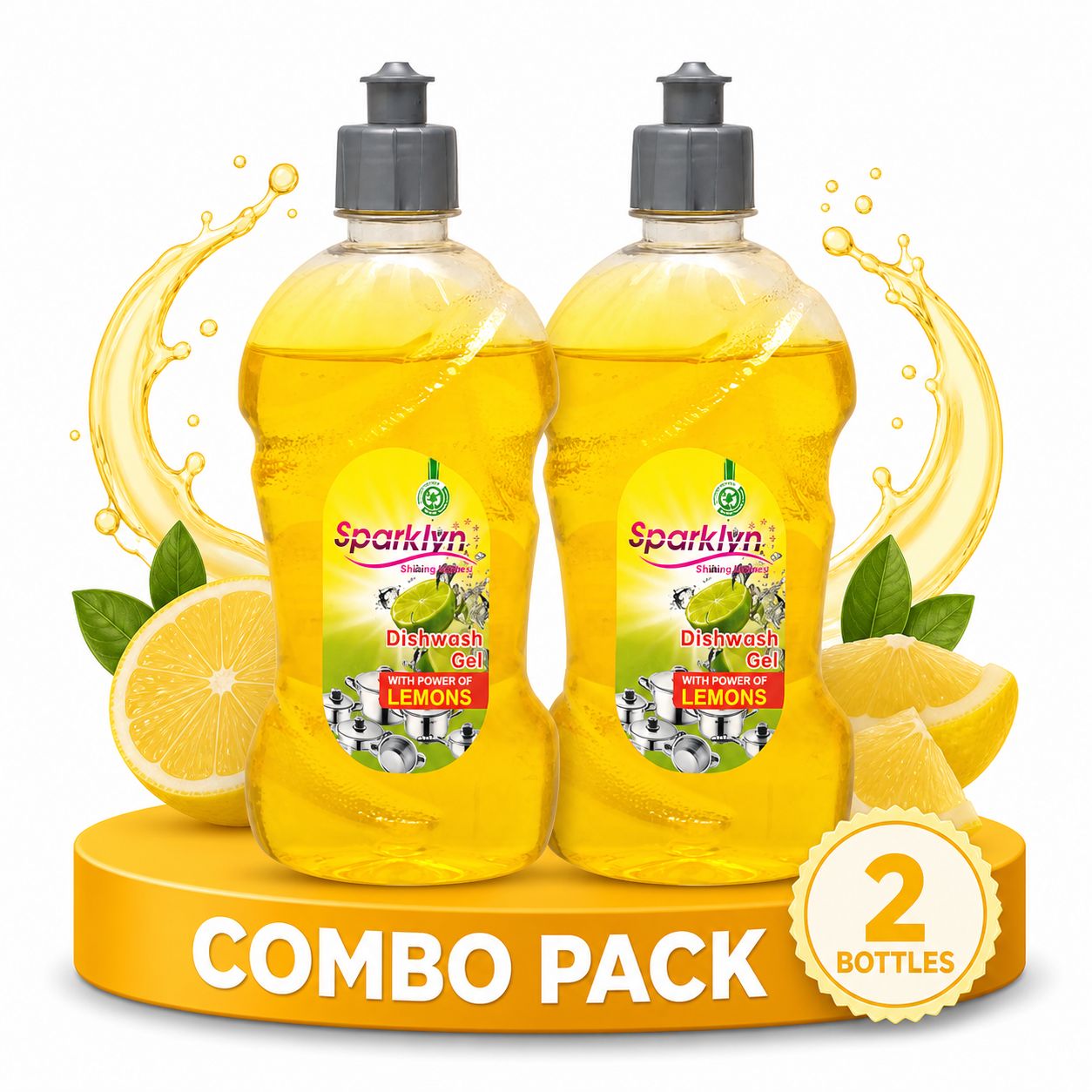 Sparklyn Lemon Dishwash Gel 500ml