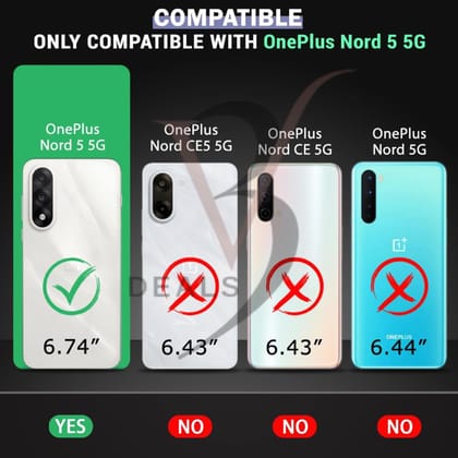 V3Deals Silicone Back Cover Case Compatible with OnePlus Nord 5 5G | Soft Micro-Fibre Lining Inside | Camera & Screen Protection | Shockproof Slim Fit Back Cover Case