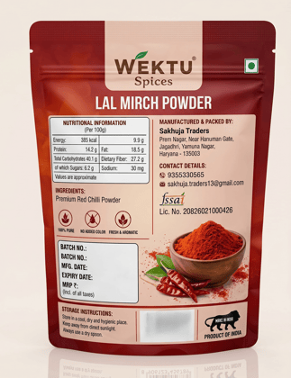 WEKTU Spices Lal Mirch Powder.