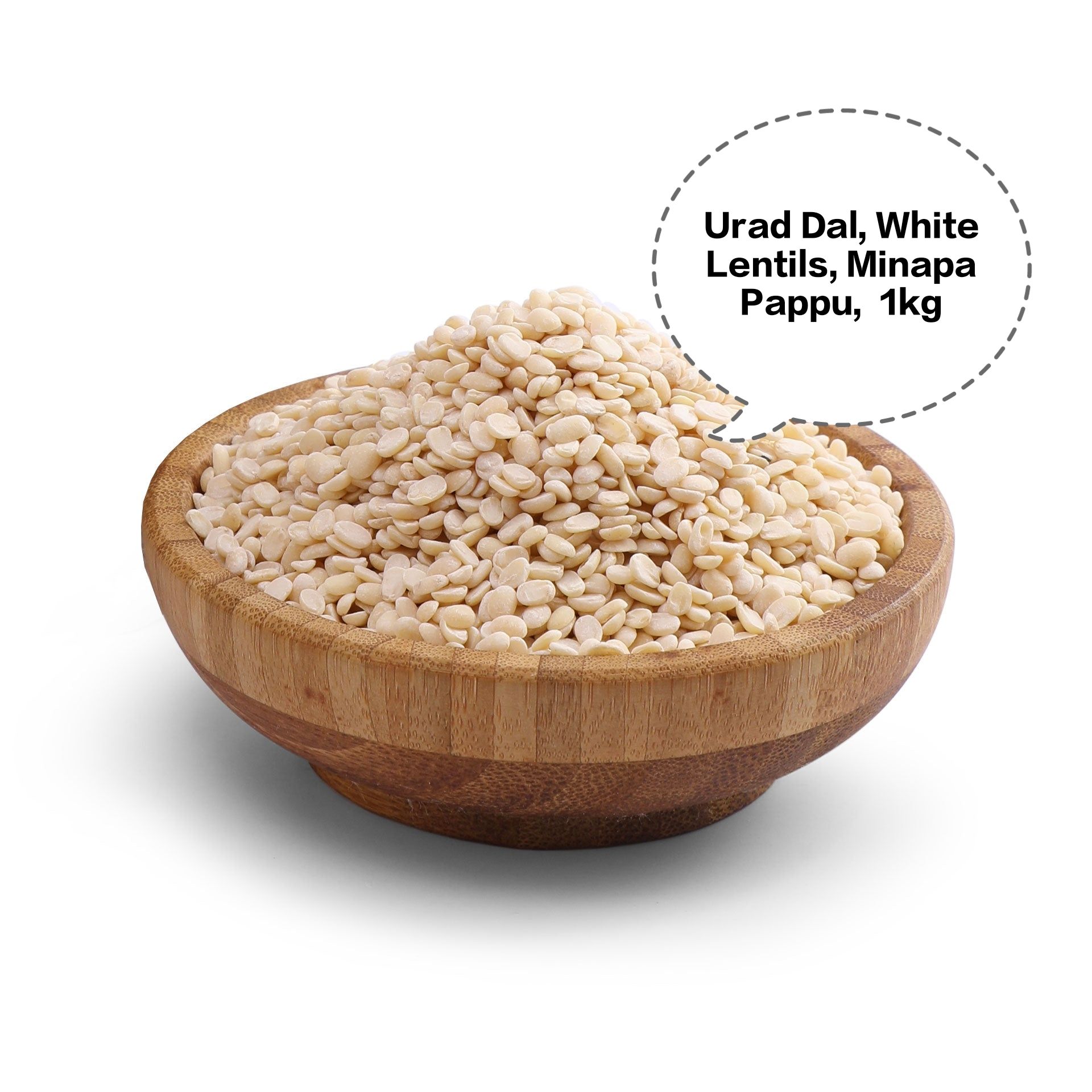 Urad Dal, White Lentils, Minapa Pappu, Ulutham Paruppu, Black Gram Dal 1kg